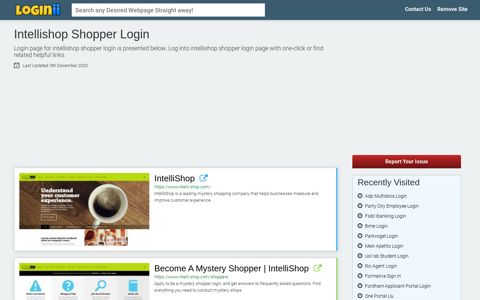 Intellishop Shopper Login - Loginii.com