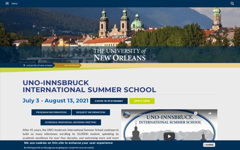 UNO-Innsbruck | The University of New Orleans