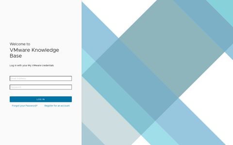 Login | VMware Knowledge Base