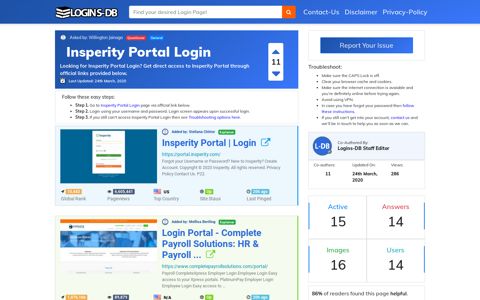 Insperity Portal Login - Logins-DB