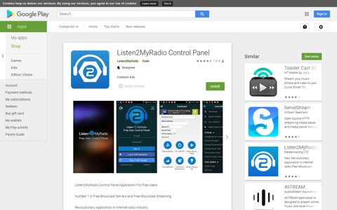 Listen2MyRadio Control Panel - Apps on Google Play