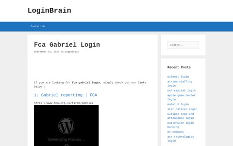 Fca Gabriel - Gabriel Reporting | Fca - LoginBrain