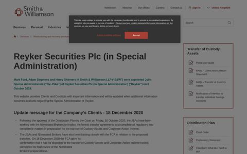 Reyker Securities Plc | Smith & Williamson