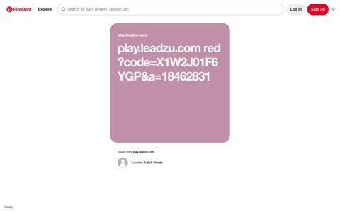 play.leadzu.com red ?code=X1W2J01F6YGP&a=18462831 - Pinterest