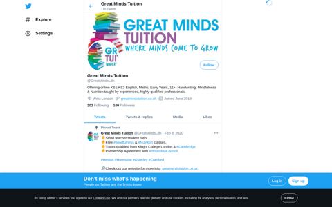 Great Minds Tuition (@GreatMindsLdn) | Twitter