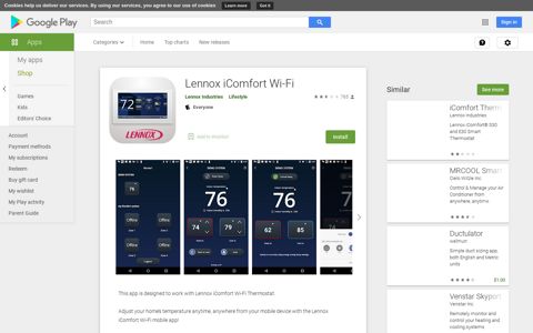 Lennox iComfort Wi-Fi - Apps on Google Play
