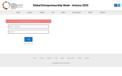 Login – GEW-AZ 2020 - Global Entrepreneurship Week