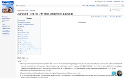 Jharkhand - Register with State Employment Exchange