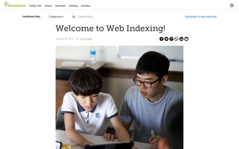 Welcome to Web Indexing! • FamilySearch