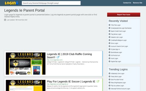 Legends Ie Parent Portal - Loginii.com