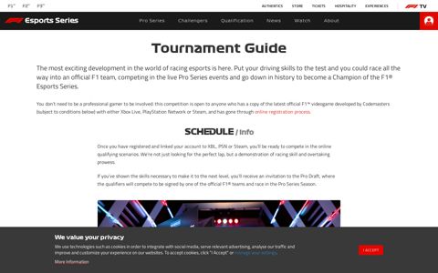 Tournament Guide - F1 Esports
