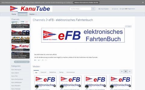 eFB - elektronisches Fahrtenbuch :: Channels :: KanuTube ...
