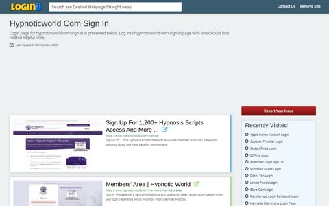 Hypnoticworld Com Sign In - Loginii.com