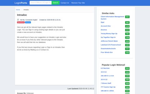 Login Intradoc or Register New Account - LoginPorts