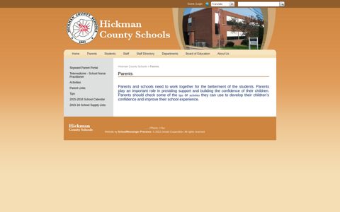 Parents - Hickman County Schools