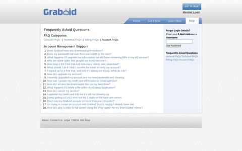 Frequently Asked Questions – Account Management - Graboid