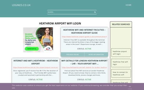 heathrow airport wifi login - General Information about Login