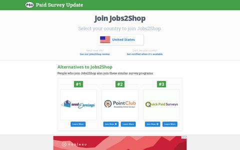 Join Jobs2Shop - Paid Survey Update