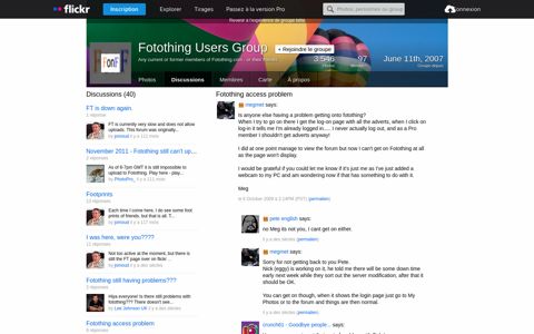 Discussing Fotothing access problem in Fotothing ... - Flickr