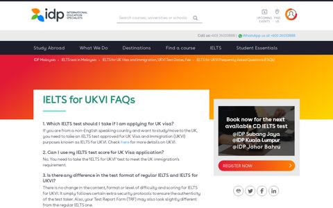 IELTS for UKVI Frequently Asked Questions (FAQs) | IDP ...