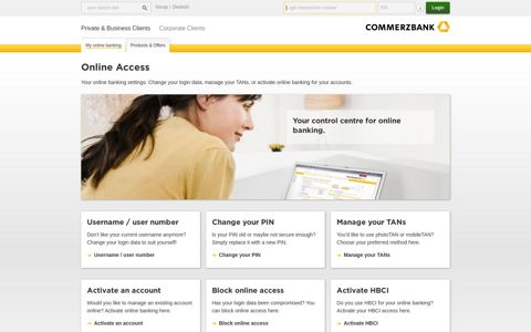 Online Access - Commerzbank
