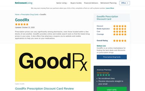 GoodRx Reviews (With Costs) | Retirement Living