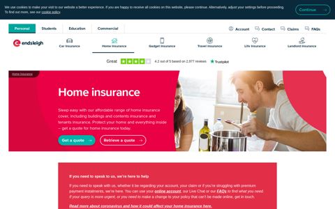 Home Insurance | Home Insurance Cover | Endsleigh