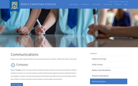 Communications | King's Christian College