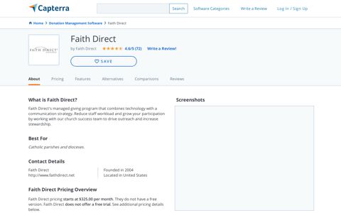 Faith Direct Reviews and Pricing - 2020 - Capterra