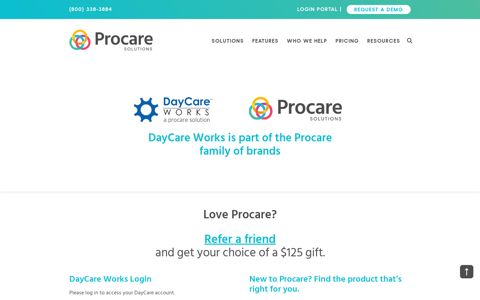 DayCare Works is part of the Procare family of brands ...