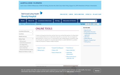 Online Tools | Beverly Hospital