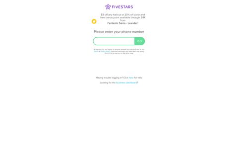 Login Now to Sign Up And Earn Free Rewards ... - Fivestars