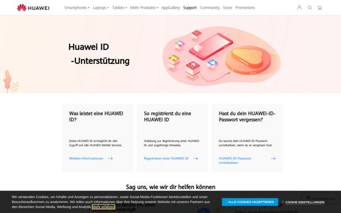 Konto | HUAWEI Support Deutschland - HUAWEI-ID