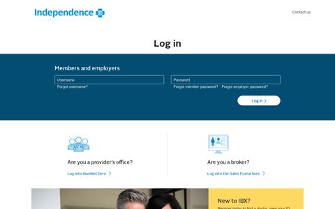 ibx.com Login Page | Independence Blue Cross (IBX)