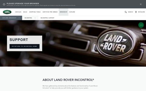 Land Rover InControl® Support | Land Rover USA