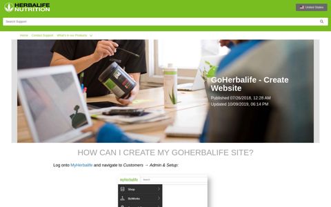 GoHerbalife - Create Website