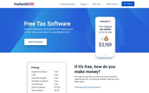 2020 Tax Software - FreeTaxUSA