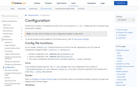 Configuration | Grafana Labs