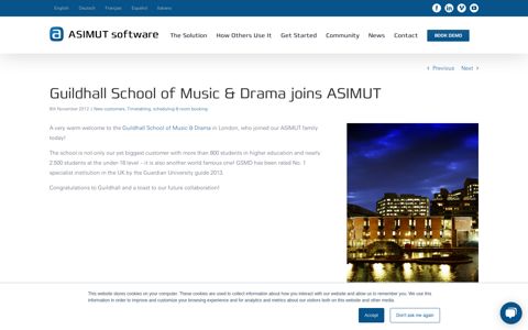 Guildhall School of Music & Drama joins ASIMUT – ASIMUT ...