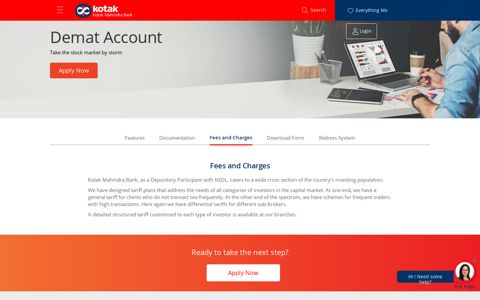 Demat Account Fees and Charges - Kotak Mahindra Bank