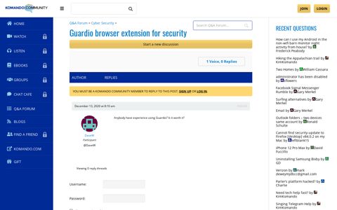 Guardio browser extension for security | Komando Community
