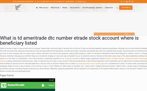 What Is Td Ameritrade Dtc Number Etrade Stock Account ...