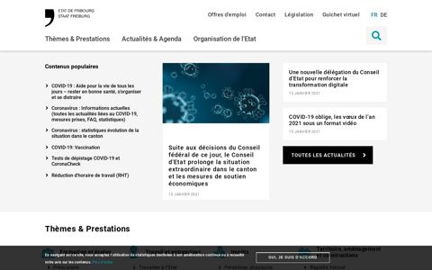 Site officiel de l'État de Fribourg