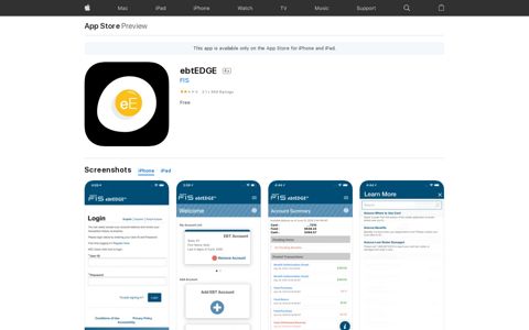‎ebtEDGE on the App Store