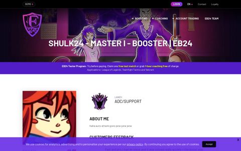 Shulk24 - Master I - Booster | EB24 - elo boost 24