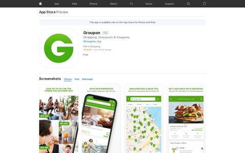 ‎Groupon on the App Store