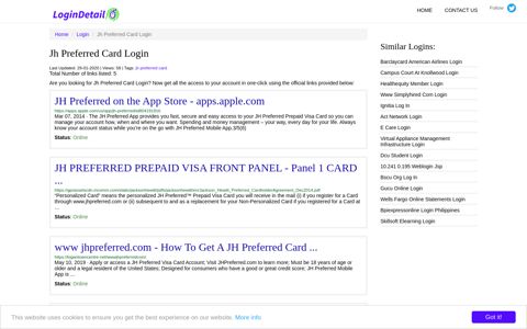 Jh Preferred Card Login ‎JH Preferred on the App Store - apps ...