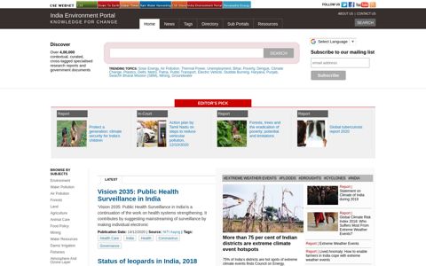 India Environment Portal | News, reports, documents, blogs ...