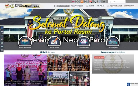 Portal Rasmi Kerajaan Negeri Perak