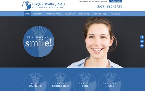 Hugh R. Phillis, DMD | Orthodontist Nashua NH